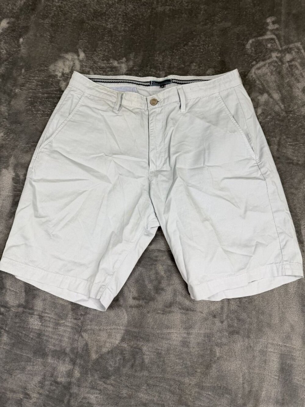 Shore Mens Light Gray (blue) Shorts Size 34